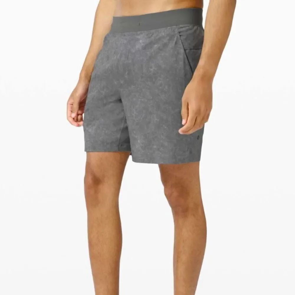 Lululemon T.H.E. Short 7" Linerless Gravel Dust Asphalt Grey Multi Men’s Medium